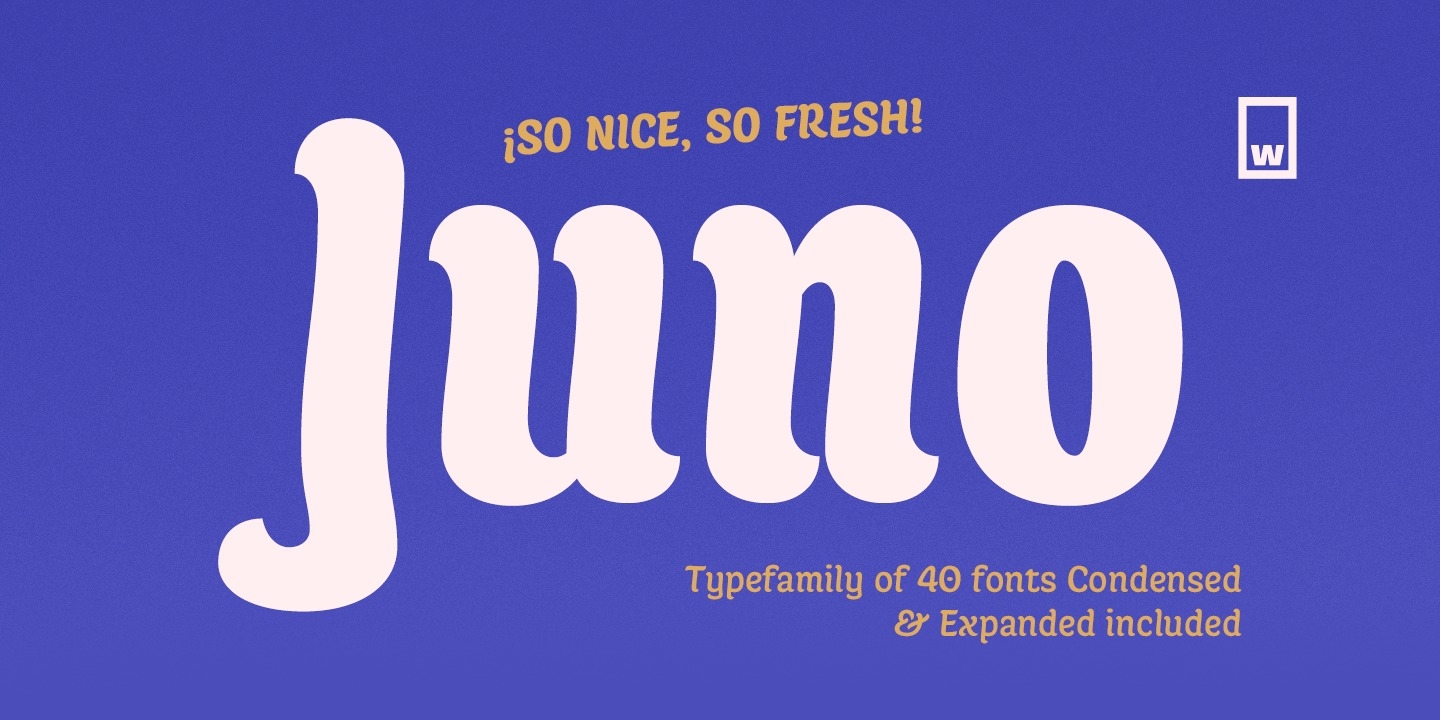 Beispiel einer Juno Semiexpanded-Schriftart #1